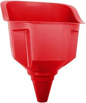 Hyper Tough Large Multi-Use Plastic Truck and Vehicle Funnel, Red Hyper Tough Large Multi-Use Plastic Truck and Vehicle Funnel, Red