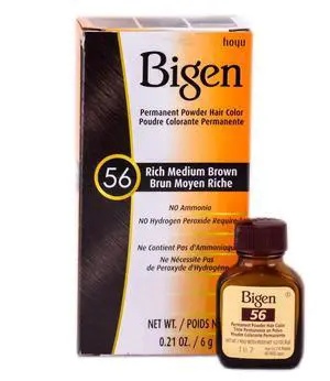 Bigen Permanent Powder Haircolor Rich Medium Brown #56 Female Bigen Permanent Powder Haircolor Rich Medium Brown #56 Female