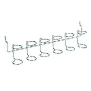 Hyper Tough Multi-Tool And Screwdriver Organizer Holder for a Pegboard, Zinc Plated Steel, 6 Slots Hyper Tough Multi-Tool And Screwdriver Organizer Holder for a Pegboard, Zinc Plated Steel, 6 Slots