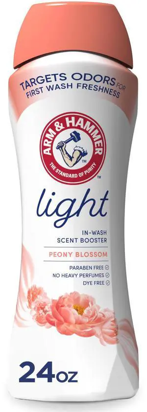ARM & HAMMER Light Laundry Scent Booster, Peony Blossom, 24 Oz ARM & HAMMER Light Laundry Scent Booster, Peony Blossom, 24 Oz
