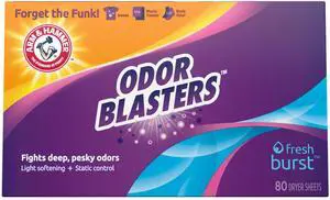Arm & Hammer Odor Blaster Sheets Fresh Burst, 80 Count Arm & Hammer Odor Blaster Sheets Fresh Burst, 80 Count