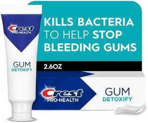 Crest Pro-Health Gum Detoxify Deep Clean Anticavity Antibacterial Fluoride Toothpaste, 2.6 oz, Gum and Enamel Protection, Plaque Control Crest Pro-Health Gum Detoxify Deep Clean Anticavity Antibacterial Fluoride Toothpaste, 2.6 oz, Gum and Enamel Protection, Plaque Control