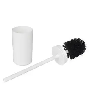Mainstays Basics White Plastic Toilet Brush and Holder Set Mainstays Basics White Plastic Toilet Brush and Holder Set