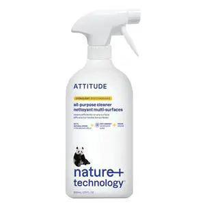 ATTITUDE All Purpose Cleaner Spray, Citrus Zest, 27.1 fl oz, EWG Verified, 94% Plant-Based, Vegan, Streak-Free for Kitchen, Bathroom, Glass & More ATTITUDE All Purpose Cleaner Spray, Citrus Zest, 27.1 fl oz, EWG Verified, 94% Plant-Based, Vegan, Streak-Free for Kitchen, Bathroom, Glass & More