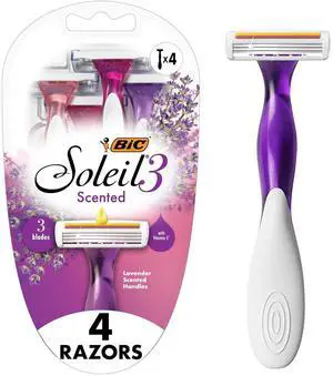 BIC Soleil 3 Scented Women's Disposable 3-Blade Razors, 4-Pack BIC Soleil 3 Scented Women's Disposable 3-Blade Razors, 4-Pack