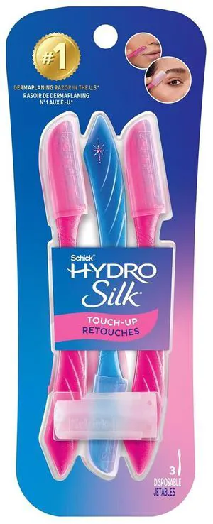 Schick Hydro Silk Touch-Up Dermaplane Razor for Women's Face, 3ct Schick Hydro Silk Touch-Up Dermaplane Razor for Women's Face, 3ct