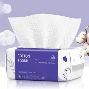 Disposable Face Towel 100 Count, Soft Cotton Dry Wipes for Washing, Drying, Cleansing, Skincare, and Makeup Removal Disposable Face Towel 100 Count, Soft Cotton Dry Wipes for Washing, Drying, Cleansing, Skincare, and Makeup Removal