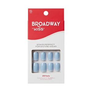 Broadway by Kiss Color Press On Nails Love Again Blue Short Squoval 28 Count Broadway by Kiss Color Press On Nails Love Again Blue Short Squoval 28 Count
