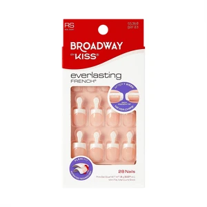 Kiss Broadway French Tip Press On Nails 'String of Pearls' White Short Squoval 28 Count Kiss Broadway French Tip Press On Nails 'String of Pearls' White Short Squoval 28 Count