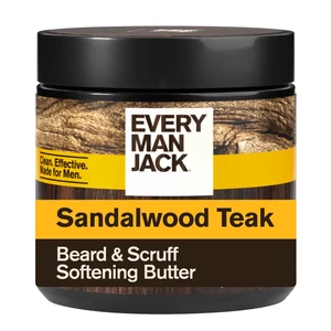 Every Man Jack Sandalwood Teak Hydrating Beard & Scruff Softening Butter for Men, 4 oz, Naturally Derived Every Man Jack Sandalwood Teak Hydrating Beard & Scruff Softening Butter for Men, 4 oz, Naturally Derived
