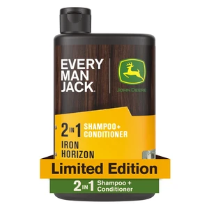 Every Man Jack Limited Edition John Deere Collection 2-in-1 Shampoo and Conditioner, Iron Horizon Scent, 13.5 oz Every Man Jack Limited Edition John Deere Collection 2-in-1 Shampoo and Conditioner, Iron Horizon Scent, 13.5 oz