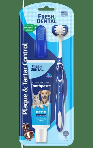 Naturel Promise Fresh Dental 2oz Gel and Toothbrush Tooth Brushing Kit for Dogs and Cats Naturel Promise Fresh Dental 2oz Gel and Toothbrush Tooth Brushing Kit for Dogs and Cats
