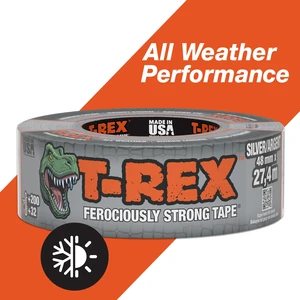T-Rex Ferociously Strong Duct Tape 1.88in x 30yd Gunmetal Gray T-Rex Ferociously Strong Duct Tape 1.88in x 30yd Gunmetal Gray
