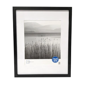 Mainstays 11x14 Black Gallery Picture Frame Matted to 8x10 Mainstays 11x14 Black Gallery Picture Frame Matted to 8x10