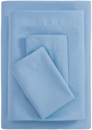 Mainstays Basic Value Microfiber Full Sheet Set, 4 Piece, Light Blue Mainstays Basic Value Microfiber Full Sheet Set, 4 Piece, Light Blue
