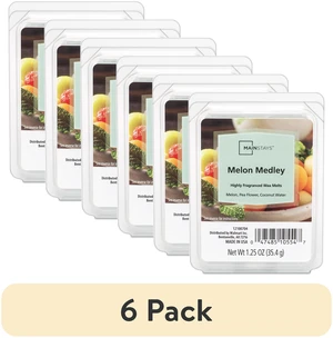 Mainstays Melon Medley Scented 6 Cube Wax Melt, 6 Pack, 1.25 oz Each Mainstays Melon Medley Scented 6 Cube Wax Melt, 6 Pack, 1.25 oz Each