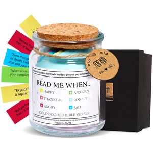 Bible Verse Jar Mother's Day Christian Gift Daily Motivational Scripture Prayer Hope for Women Men Mom Teen Friends Bible Verse Jar Mother's Day Christian Gift Daily Motivational Scripture Prayer Hope for Women Men Mom Teen Friends