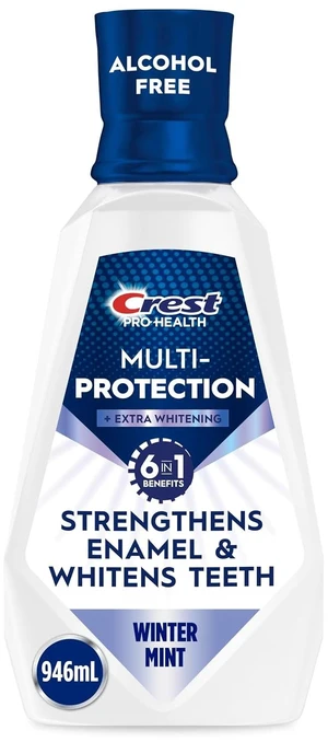 Crest Pro-Health Advanced Mouthwash, Alcohol Free, Extra Whitening, Energizing Mint Flavor, 946 mL (32 fl oz) Crest Pro-Health Advanced Mouthwash, Alcohol Free, Extra Whitening, Energizing Mint Flavor, 946 mL (32 fl oz)