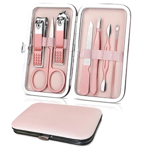 WOXVM 7-in-1 Professional Manicure Set, Stainless Steel Nail Clippers Scissors Pedicure Kit with Luxurious Travel Case, Portable Grooming Gift for Women WOXVM 7-in-1 Professional Manicure Set, Stainless Steel Nail Clippers Scissors Pedicure Kit with Luxurious Travel Case, Portable Grooming Gift for Women