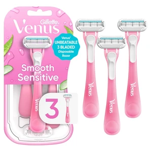 Gillette Venus Sensitive Women's Disposable Razors, 3-Pack Gillette Venus Sensitive Women's Disposable Razors, 3-Pack