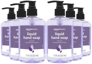 Amazon Basics Original Fresh Liquid Hand Soap With Moisturizers, 7.5 Fl Oz, Pack of 6 Amazon Basics Original Fresh Liquid Hand Soap With Moisturizers, 7.5 Fl Oz, Pack of 6