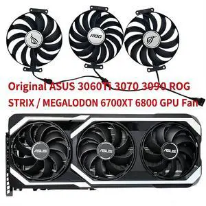 97mm GPU Cooling Fan T129215BU CF9010U12D, DC12V 7Pin PWM Video Card Cooler Replacement for ASUS ROG STRIX RTX 3060Ti,3070,3080,3090 RX 6700XT,6800 Graphics Card 97mm GPU Cooling Fan T129215BU CF9010U12D, DC12V 7Pin PWM Video Card Cooler Replacement for ASUS ROG STRIX RTX 3060Ti,3070,3080,3090 RX 6700XT,6800 Graphics Card