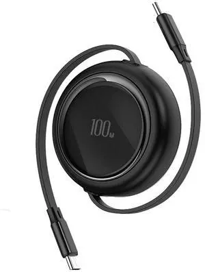 AJMRTC 100W Retractable USB C to USB C Cable 3.3ft/100cm, 5-Stage Length Preset, Mini Portable Travel Type C Charger Cable for iPhone 16/15 Series MacBook iPad Samsung Galaxy S24 S21 S10 Note 10 AJMRTC 100W Retractable USB C to USB C Cable 3.3ft/100cm, 5-Stage Length Preset, Mini Portable Travel Type C Charger Cable for iPhone 16/15 Series MacBook iPad Samsung Galaxy S24 S21 S10 Note 10
