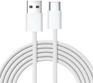AJMRTC 100cm USBC Male to USBA Male Cable, 15W 5V3A Power Charging & 480Mbps USB2.0 Data Sync Cord with White Protective Sleeve for Smartphones, Tablets and USBA / USBC Enabled Devices AJMRTC 100cm USBC Male to USBA Male Cable, 15W 5V3A Power Charging & 480Mbps USB2.0 Data Sync Cord with White Protective Sleeve for Smartphones, Tablets and USBA / USBC Enabled Devices