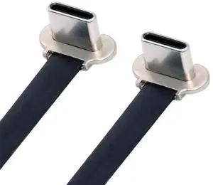 AJMRTC Ultra Slim Flat Angled USBC to USBC Cable, USB2.0 65W PD Fast Charging & 480Mbps Data Sync Cord for Laptops, Tablets, Smartphones and USBC Enabled Electronic Devices AJMRTC Ultra Slim Flat Angled USBC to USBC Cable, USB2.0 65W PD Fast Charging & 480Mbps Data Sync Cord for Laptops, Tablets, Smartphones and USBC Enabled Electronic Devices