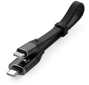 AJMRTC Flat Slim FPC USBC Male to Male Cable, USB 3.1 10Gbps HighSpeed Data Cord with Builtin TF MicroSD Card Reader for Laptops, Smartphones and Other USBC Compatible Electronic Devices AJMRTC Flat Slim FPC USBC Male to Male Cable, USB 3.1 10Gbps HighSpeed Data Cord with Builtin TF MicroSD Card Reader for Laptops, Smartphones and Other USBC Compatible Electronic Devices