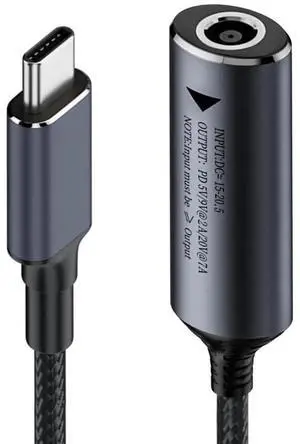 AJMRTC DC Jack 7.4x5.0mm Input to USBC Power Charging Cable, 140W PD Power Cord, Supports 5V 9V 20V Output Voltage for Converting DC Power to USBC to Charge Laptops, Smartphones and USBC PD Devices AJMRTC DC Jack 7.4x5.0mm Input to USBC Power Charging Cable, 140W PD Power Cord, Supports 5V 9V 20V Output Voltage for Converting DC Power to USBC to Charge Laptops, Smartphones and USBC PD Devices