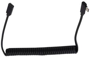 AJMRTC Stretch Coiled USBC Male to Female Extension Cable, Retractable Spring Power & Data Cord for USBC Gaming Keyboard Mouse, USB2.0 480Mbps for Desktop Gaming Setup Peripheral Extension AJMRTC Stretch Coiled USBC Male to Female Extension Cable, Retractable Spring Power & Data Cord for USBC Gaming Keyboard Mouse, USB2.0 480Mbps for Desktop Gaming Setup Peripheral Extension