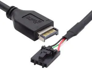 AJMRTC 30cm USB 3.1 TypeE Male Front Panel Header to USB2.0 4Pin IDC Motherboard Cable, IDC Housing with Latch Internal PC Chassis Connection Extension Cord AJMRTC 30cm USB 3.1 TypeE Male Front Panel Header to USB2.0 4Pin IDC Motherboard Cable, IDC Housing with Latch Internal PC Chassis Connection Extension Cord