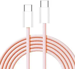 AJMRTC USBC Male to Male PD Fast Charging Cable, 20cm Short Pink Sleeve TypeC Cord, 27W 65W Power Delivery & 480Mbps Data Sync Cable for Smartphones, Tablets, Laptops, USBC Enabled Devices AJMRTC USBC Male to Male PD Fast Charging Cable, 20cm Short Pink Sleeve TypeC Cord, 27W 65W Power Delivery & 480Mbps Data Sync Cable for Smartphones, Tablets, Laptops, USBC Enabled Devices