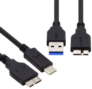 AJMRTC 2Pcs Set 15cm USB 3.0 TypeA Male & USBC Male to Micro 3.0 B Male Data Cable, 5Gbps High Speed Cord for External SSD Hard Drive Disk AJMRTC 2Pcs Set 15cm USB 3.0 TypeA Male & USBC Male to Micro 3.0 B Male Data Cable, 5Gbps High Speed Cord for External SSD Hard Drive Disk