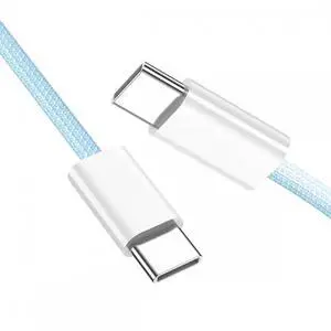 AJMRTC Blue USBC Male to Male PD Charging Cable, 27W 65W Power Delivery Cord with 480Mbps Data Transfer, Protective Sleeve Included for Phone, Tablet, Laptop AJMRTC Blue USBC Male to Male PD Charging Cable, 27W 65W Power Delivery Cord with 480Mbps Data Transfer, Protective Sleeve Included for Phone, Tablet, Laptop
