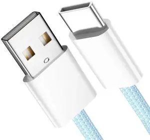 AJMRTC 1M Blue USBC Male to USBA Male Cable, 5V 3A 15W Power Charging Cord with 480Mbps Data Transfer, Protective Sleeve Included for Phone and Tablet AJMRTC 1M Blue USBC Male to USBA Male Cable, 5V 3A 15W Power Charging Cord with 480Mbps Data Transfer, Protective Sleeve Included for Phone and Tablet
