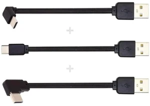 AJMRTC 3Pcs/Lot 13cm USB 2.0 TypeA Male to Angled USBC Male Flat Slim FPC Data Cable, Thin Flexible FPV Flat Ribbon Cord for FPV Drone, Hard Disk, Smartphone, Small Space Internal Wiring AJMRTC 3Pcs/Lot 13cm USB 2.0 TypeA Male to Angled USBC Male Flat Slim FPC Data Cable, Thin Flexible FPV Flat Ribbon Cord for FPV Drone, Hard Disk, Smartphone, Small Space Internal Wiring