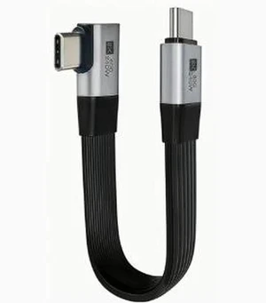 AJMRTC 20CM RightAngle FullFunction USBC Cable, USB3.2 Gen2x2 80Gbps Data Transfer, 240W PD3.1 Fast Charging, 8K@60Hz Video Output, Thunderbolt 4 Compatible Short Cord for Docking Station, SSD, Lap AJMRTC 20CM RightAngle FullFunction USBC Cable, USB3.2 Gen2x2 80Gbps Data Transfer, 240W PD3.1 Fast Charging, 8K@60Hz Video Output, Thunderbolt 4 Compatible Short Cord for Docking Station, SSD, Lap