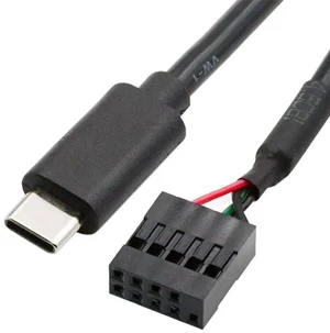 AJMRTC USB 2.0 9Pin 10Pin Motherboard Header to USBC Cable 50cm, Internal Front Panel Adapter Cord for Mini Monitor, Sensor Panel, Camera, Small USBC Devices AJMRTC USB 2.0 9Pin 10Pin Motherboard Header to USBC Cable 50cm, Internal Front Panel Adapter Cord for Mini Monitor, Sensor Panel, Camera, Small USBC Devices