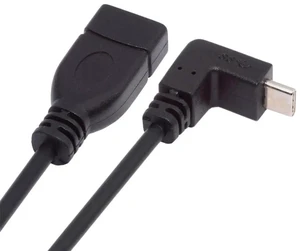 AJMRTC UpDown 90 Degree Angled USBC Male to USB3.0A Female OTG Cable 20cm, USB3.1 Gen2 10Gbps HighSpeed Data & Power Cord for Flash Drives, External SSD, Keyboard, Mouse and USBC Smart Devices AJMRTC UpDown 90 Degree Angled USBC Male to USB3.0A Female OTG Cable 20cm, USB3.1 Gen2 10Gbps HighSpeed Data & Power Cord for Flash Drives, External SSD, Keyboard, Mouse and USBC Smart Devices