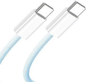 AJMRTC USBC Male to Male PD Charging Cable 1M, Blue Woven Sleeve, Max 27W65W Power Delivery, USB2.0 480Mbps Data Sync Cord for Smartphones, Tablets and USBC Laptops AJMRTC USBC Male to Male PD Charging Cable 1M, Blue Woven Sleeve, Max 27W65W Power Delivery, USB2.0 480Mbps Data Sync Cord for Smartphones, Tablets and USBC Laptops