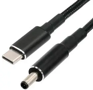AJMRTC USBC PD to DC 4.5*3.0mm Power Cable, 100W 20V Input 65W Output QC PD Fast Charging Cord, 1.8M TypeC Power Supply Converter Cable for DELL Laptops with DC 4.5×3.0mm Barrel Jack AJMRTC USBC PD to DC 4.5*3.0mm Power Cable, 100W 20V Input 65W Output QC PD Fast Charging Cord, 1.8M TypeC Power Supply Converter Cable for DELL Laptops with DC 4.5×3.0mm Barrel Jack