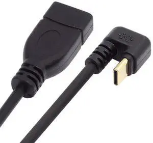 AJMRTC Opposite UShape Back Angled USBC Male to USB 3.0 A Female OTG Cable 30CM, USB3.1 Gen2 10Gbps Data Transfer Power Cord for Laptops, Smartphones, Tablets USBA Peripherals AJMRTC Opposite UShape Back Angled USBC Male to USB 3.0 A Female OTG Cable 30CM, USB3.1 Gen2 10Gbps Data Transfer Power Cord for Laptops, Smartphones, Tablets USBA Peripherals