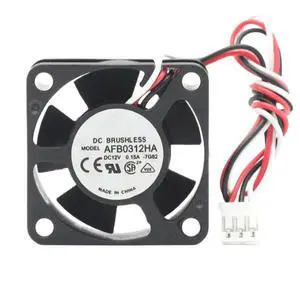 AFB0312HA DC12V 0.15A 30x30x10mm 3010 3Wire Ball Bearing Cooling Fan, Replacement 30mm Axial Fan for Projector, Mini PC, Industrial Control Equipment Power Supply AFB0312HA DC12V 0.15A 30x30x10mm 3010 3Wire Ball Bearing Cooling Fan, Replacement 30mm Axial Fan for Projector, Mini PC, Industrial Control Equipment Power Supply