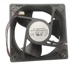 EFB1324SHE DC Brushless 24V 1.38A 127x127x38mm 12738 3Wire BallBearing Fan, Delta Compatible Replacement Fan for Inverter, Server, Industrial Cabinet Servo Drive EFB1324SHE DC Brushless 24V 1.38A 127x127x38mm 12738 3Wire BallBearing Fan, Delta Compatible Replacement Fan for Inverter, Server, Industrial Cabinet Servo Drive