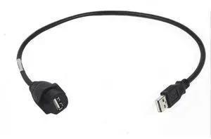 USBA Male to Panel Mount USBA Female Feedthrough Cable 1M (3.3ft), 742000 USB Adapter Cord for HAAS CNC Machine Tool Pendant Controller, Industrial Cabinet Panel Installation Cord USBA Male to Panel Mount USBA Female Feedthrough Cable 1M (3.3ft), 742000 USB Adapter Cord for HAAS CNC Machine Tool Pendant Controller, Industrial Cabinet Panel Installation Cord