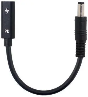 AJMRTC USBC Female to DC 5.5x2.1mm PD Trigger Charging Cable, 1820V Output Barrel Power Cord, Convert USBC PD Charger for DC Barrel Jack Laptops, Replace Original Laptop Power Adapter Cable AJMRTC USBC Female to DC 5.5x2.1mm PD Trigger Charging Cable, 1820V Output Barrel Power Cord, Convert USBC PD Charger for DC Barrel Jack Laptops, Replace Original Laptop Power Adapter Cable