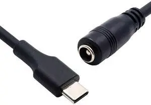 AJMRTC USB 3.1 TypeC Male to DC 5.5x2.5mm Power Jack Extension Charge Cable 10cm, Short DC Barrel Cord, USBC to DC Power Adapter Cable for Air Pro, Laptops, Routers and DCPowered Electronic Devices AJMRTC USB 3.1 TypeC Male to DC 5.5x2.5mm Power Jack Extension Charge Cable 10cm, Short DC Barrel Cord, USBC to DC Power Adapter Cable for Air Pro, Laptops, Routers and DCPowered Electronic Devices