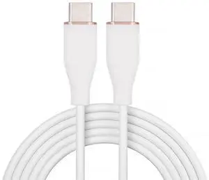 AJMRTC 65W USBC Male to Male Cable 1M White, Ultra Soft High Flex HyperSuper Flexible Cord, 480Mbps Data Transfer Fast Charging Cable for Laptops, Smartphones, Tablets and USBC PD Charging Devices AJMRTC 65W USBC Male to Male Cable 1M White, Ultra Soft High Flex HyperSuper Flexible Cord, 480Mbps Data Transfer Fast Charging Cable for Laptops, Smartphones, Tablets and USBC PD Charging Devices